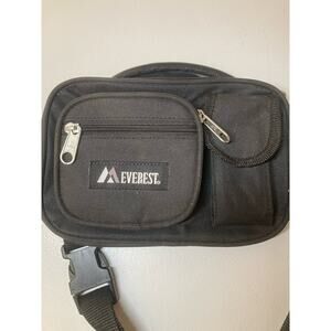 Everest Waist Fanny Pack Clip On Bag Adjustable Strap Men Women - Black